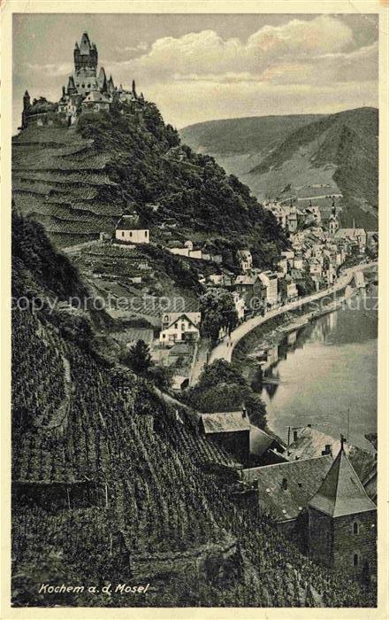 Cochem Kochem Mosel Panorama mit Burgblick
