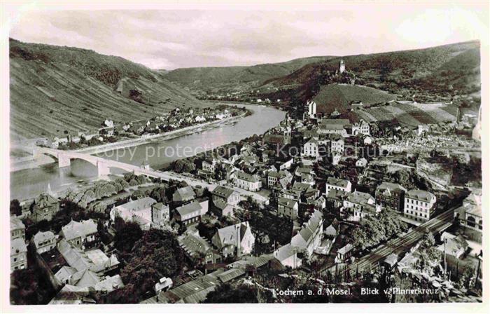 Kochem Cochem Mosel Rheinland-Pfalz Blick vom Pinnerkreuz