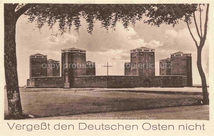 Tannenberg  Denkmal Hohenstein Ostpreussen PL Ansicht