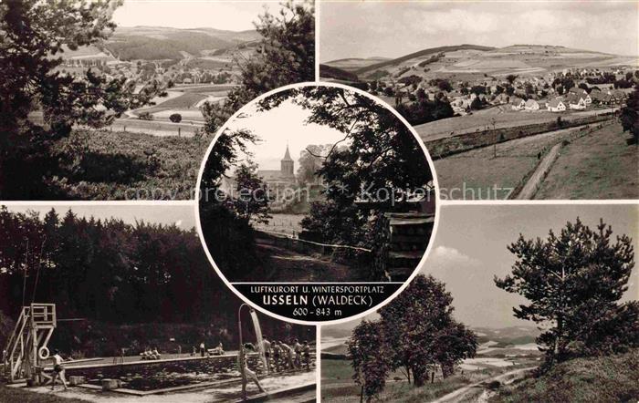 Usseln Willingen Waldeck-Frankenberg Hessen Panorama Teilansichten Schwimmbad