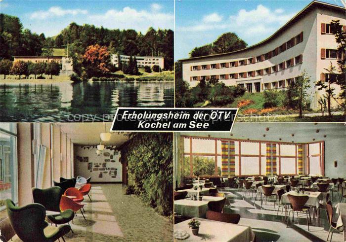 Kochel am See Bayern Erholungsheim der oeTV Wintergarten Speisesaal