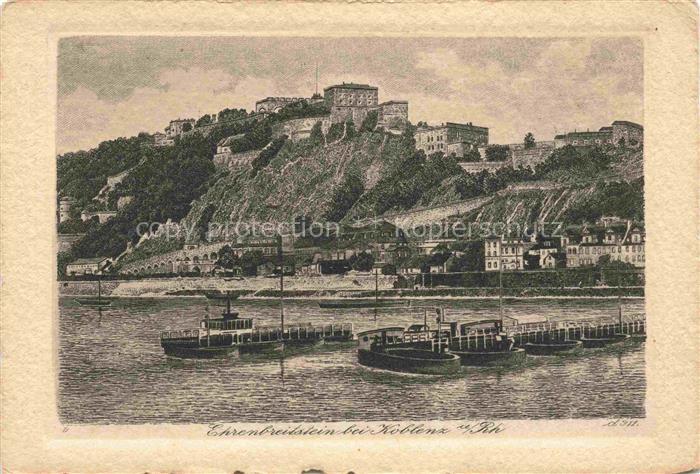 KOBLENZ  Rhein Festung Ehrenbreitstein