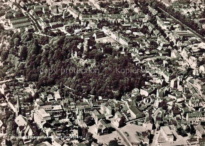 BAD GODESBERG Bonn Fliegeraufnahme mit der Godesburg