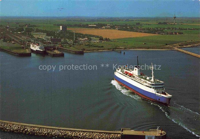 Puttgarden Fehmarn Schleswig-Holstein Faehrhafen Fliegeraufnahme