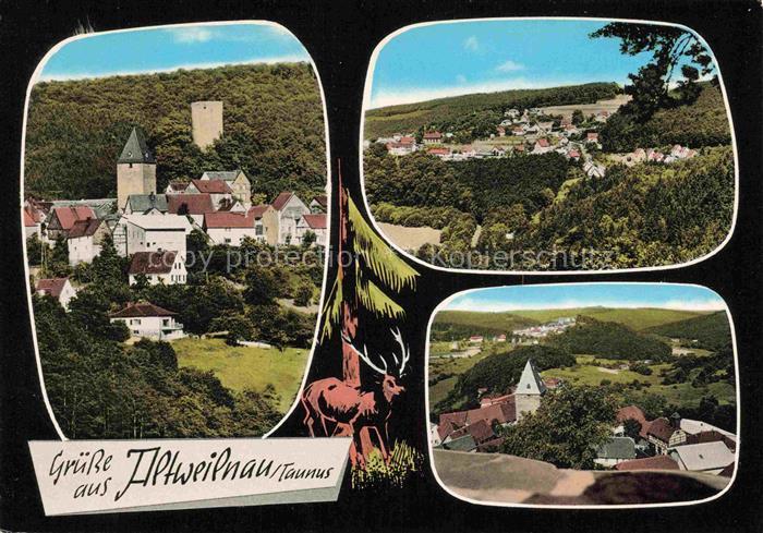 Altweilnau Alt-Weilnau Weilrod Kirche Ortsansichten Panorama