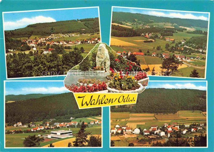 Wahlen Odenwald Grasellenbach Bergstrasse Hessen Panorama Teilansichten