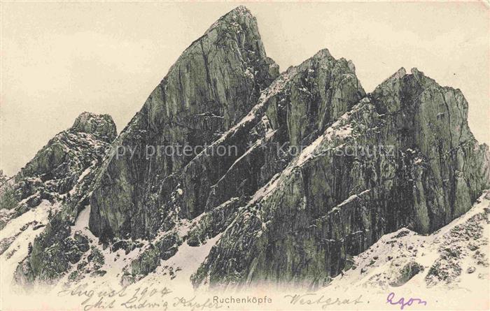 Ruchenkoepfe 1805m Bayrischzell Bayrisch Zell Panorama