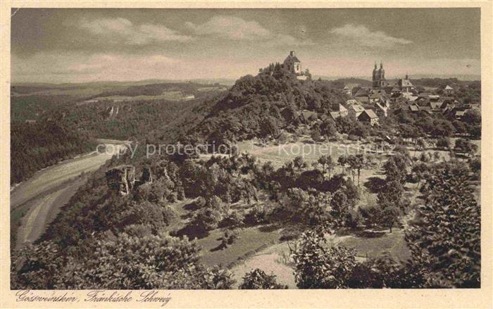 Goessweinstein Panorama Fraenkische Schweiz