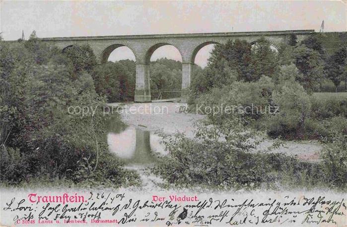 Traunstein  Oberbayern Der Viadukt