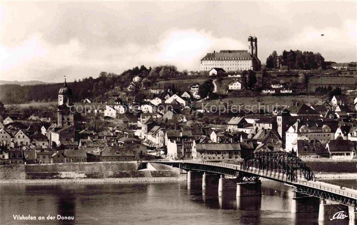 Vilshofen Donau mit Kloster Schweiklberg