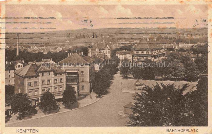 KEMPTEN Allgaeu Bayern Bahnhofplatz