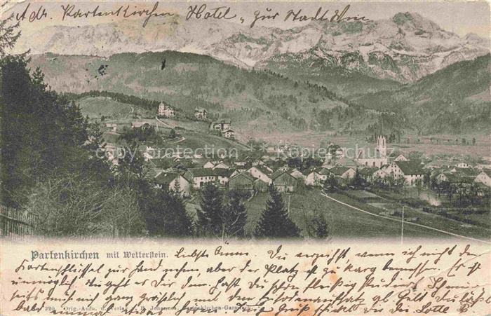 Partenkirchen GARMISCH-PARTENKIRCHEN Bayern mit Wetterstein