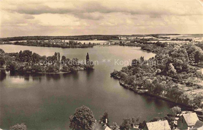 Waren Mueritz Tief Warensee Fliegeraufnahme