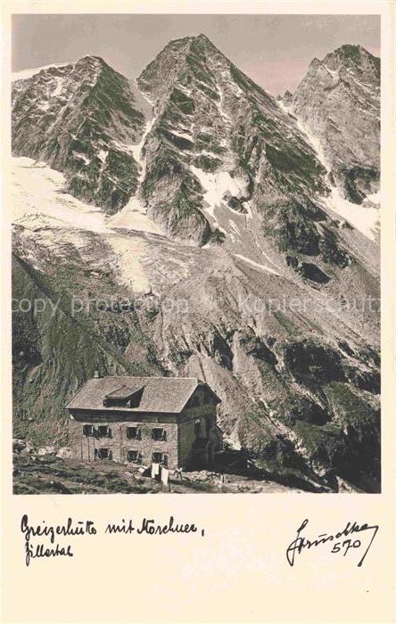 Greizerhuette Greizer-Huette 2226m Zillertal Torol AT mit Moerchner Panorama