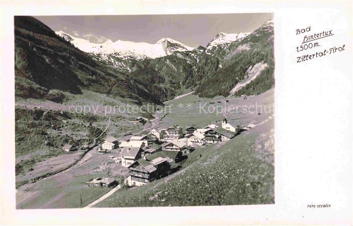 Bad Hintertux Tux Zillertal Tirol AT Panorama