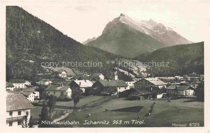 Scharnitz Innsbruck Tirol AT Mittenwaldbahn Panorama