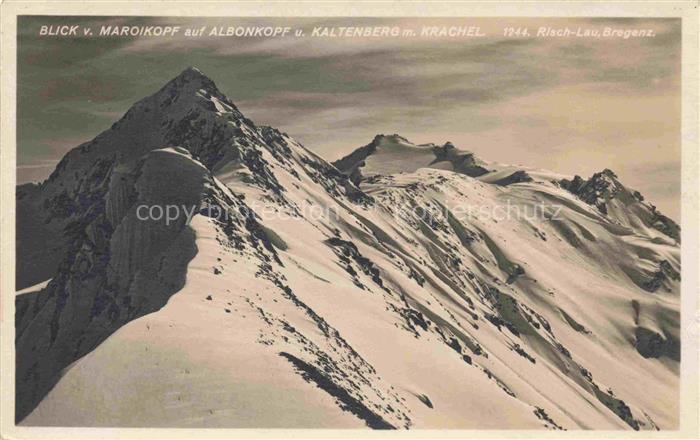 Maroikopf Berg Blick auf Albonkopfund Kaltenberg mit Krachel