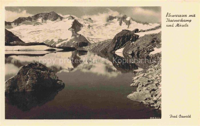 Thurnerkamp Turnerkamp 3420m Cima di Campo Zillertal Tirol AT Schwarzsee mit Moe