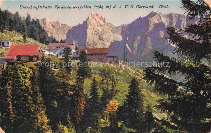 Vorderkaiserfeldenhuette 1384m Wildermieming Tirol AT Panorama