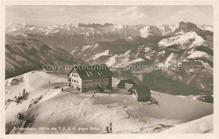 Rotwandhaus 1765m Schliersee Bayern mit Rofan