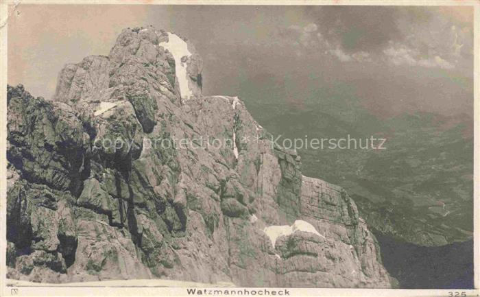 Watzmannhocheck Berchtesgaden Bayern Gipfelblick
