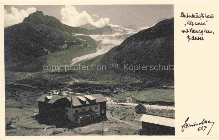 Alpenrosenhuette 1878m Ellertal Waxegg Tirol AT Unterkunftshaus Alpenrose mit Wa
