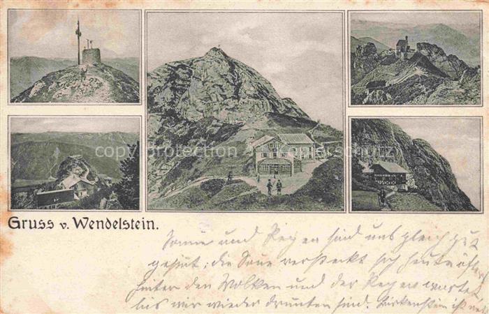 Wendelstein 1839m Bayrischzell Bayern Gipfelblick Wendelsteinhaus Teilansichten