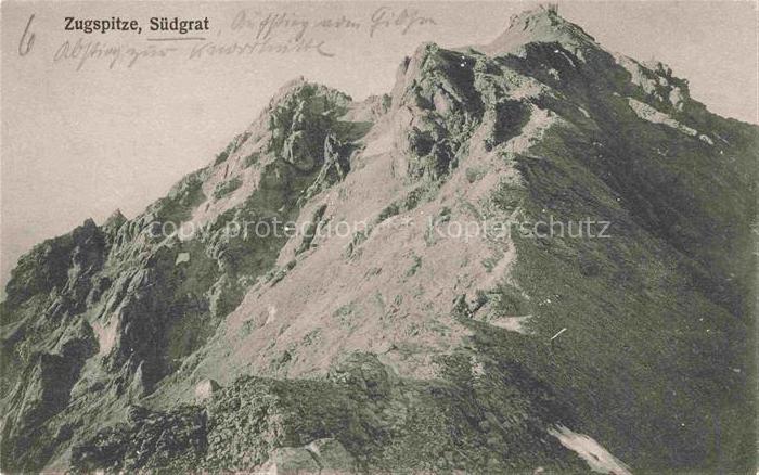 Zugspitze Garmisch-Partenkirchen Bayern Suedgrat