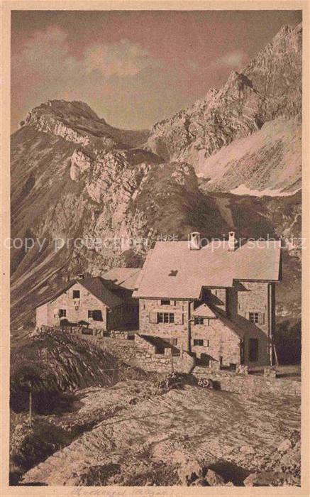 Prinz-Luitpoldhaus Hochvogel 2589m Bad Hindelang Bayern mit Glasfelderkopf am Ho