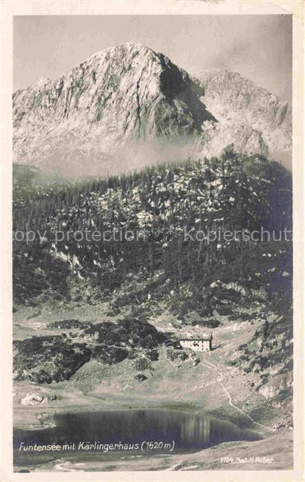 Funtensee 1620m Berchtesgaden mit Kaerlingerhaus