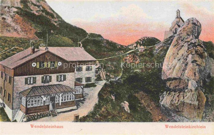 Wendelsteinhaus 1724m Bayrischzell Bayern mit Wendelsteinkirchlein