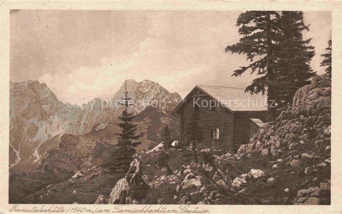 Ennstalerhuette 1543m Weng im Gesaeuse Steiermark AT am Tamischbachturm Gesaeuse