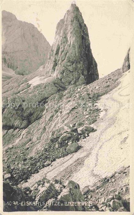 Eiskarlspitze Karwendelbahn Schwaz Tirol AT Blick vom Linzerweg