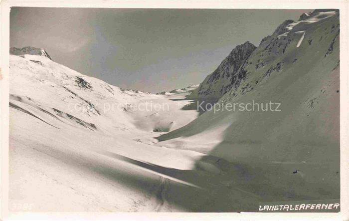 Langtalerferner Gletscher Soelden oetztal Tirol AT Panorama
