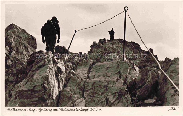 Heilbronner Weg Oberstdorf Bayern Gratweg am Steinschartenkopf