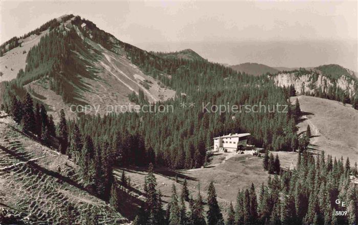 Stuempflinghaus 1506m  Spitzing Schliersee Bayern Blick vom Rosskopf mit Bodensc