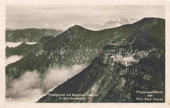 Predigtstuhl Bad Reichenhall mit Berghotel Fliegeraufnahme