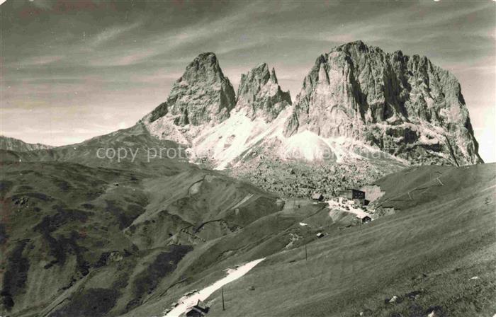 Passo Sella 2240m Selva Val Gardena IT Albergo Maria Flora Gruppo del Sassolungo