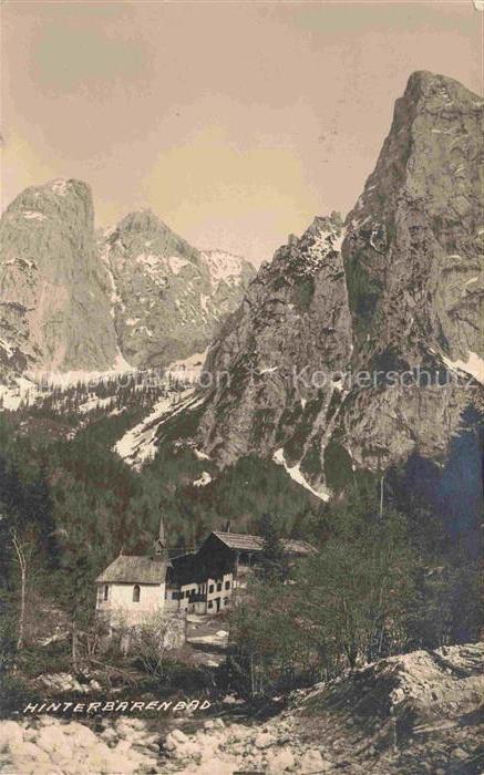Hinterbaerenbad Kaisertal Tirol AT Panorama