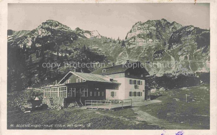 Bodenschneidhaus 1356m Schliersee Bayern mit Gipfel
