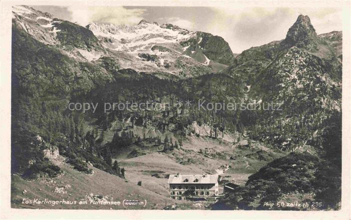 Funtenseehaus Kaerlingerhaus 1620m Berchtesgaden Bayern Panorama