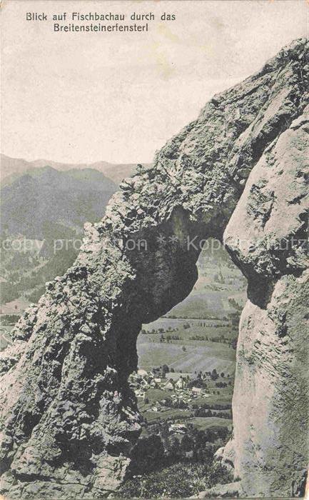 Fischbachau Bayern Blick durchs Breitensteinerfensterl