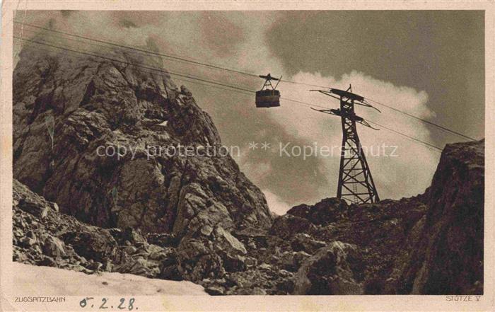 Zugspitzbahn Garmisch-Partenkirchen Bayern Panorama