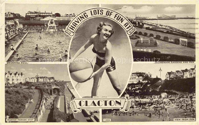 Clacton-on-Sea Colchester Essex UK Swimming Pool Promenade Gardens Marine Parade
