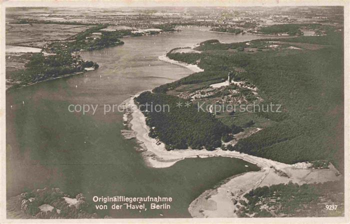 Grunewald CHARLOTTENBURG-WILMERSDORF BERLIN Fliegeraufnahme mit Havel