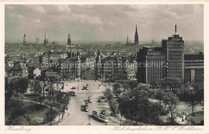 HAMBURG  CITY Holstenplatz und DHV Hochhaus