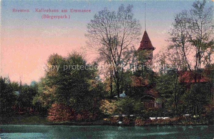 BREMEN  CITY Kaffeehaus am Emmasee Buergerpark