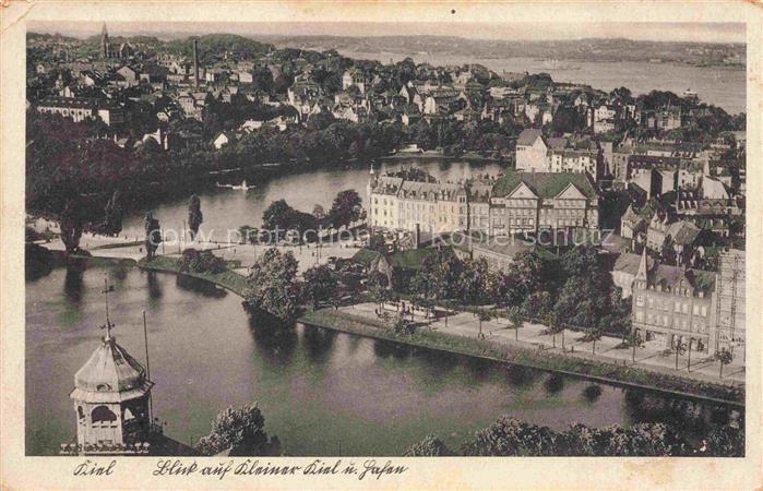 KIEL  CITY Blick auf Kleiner Kiel und Hafen Feldpost