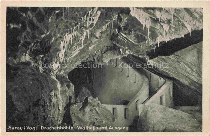 Syrau Vogtland Drachenhoehle Walhalla mit Ausgang