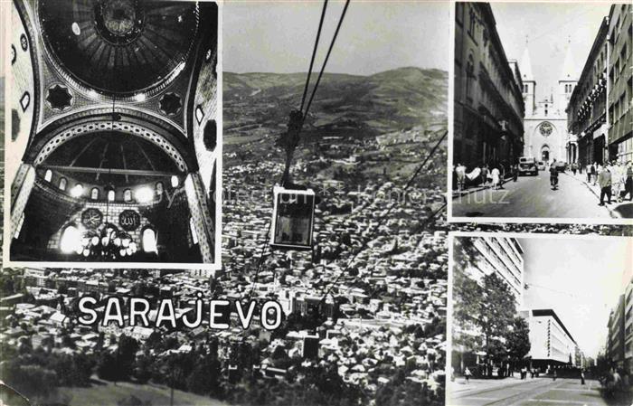 SARAJEVO Sarajewo Bosnia-Herzegovina Panorama Seilbahn Ortspartien